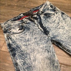 Men’s Acid Wash Jogger Jeans